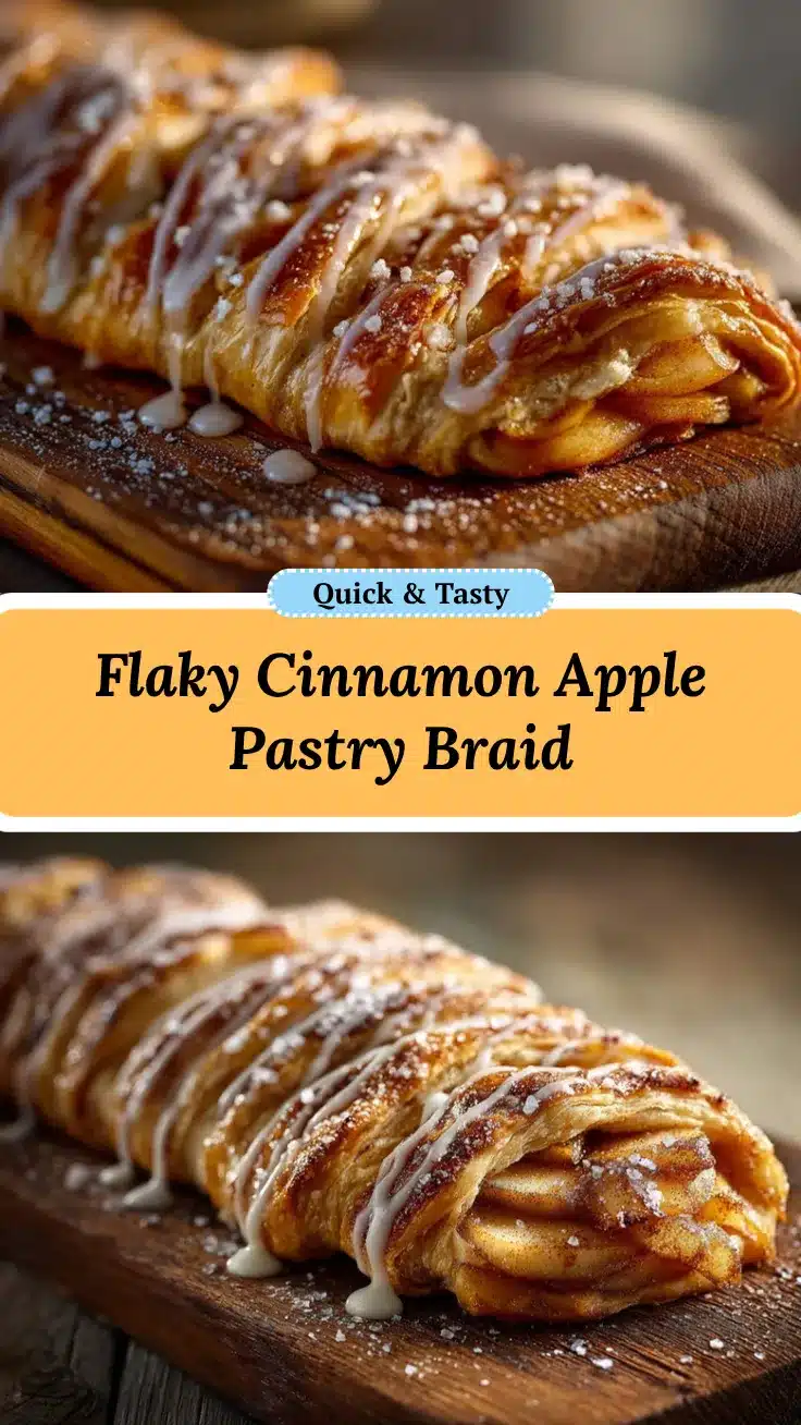 Cinnamon Apple Puff Pastry Braid recipe