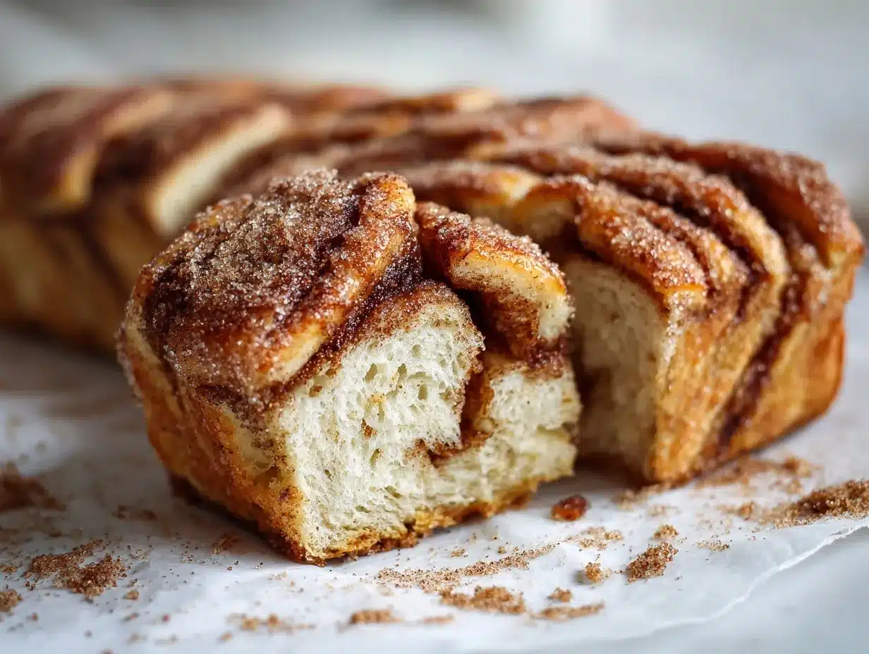 Cinnamon Sugar Swirl Pull-Apart Bread preparation steps
