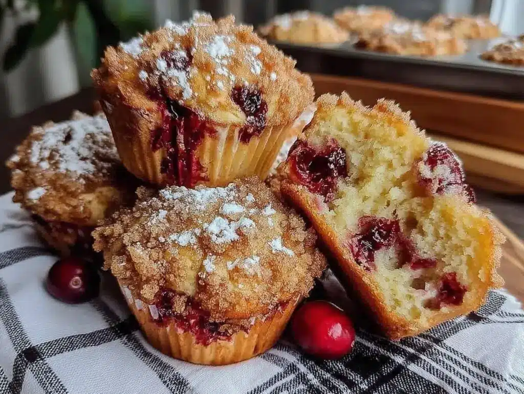 cranberry sauce muffins - featured image
