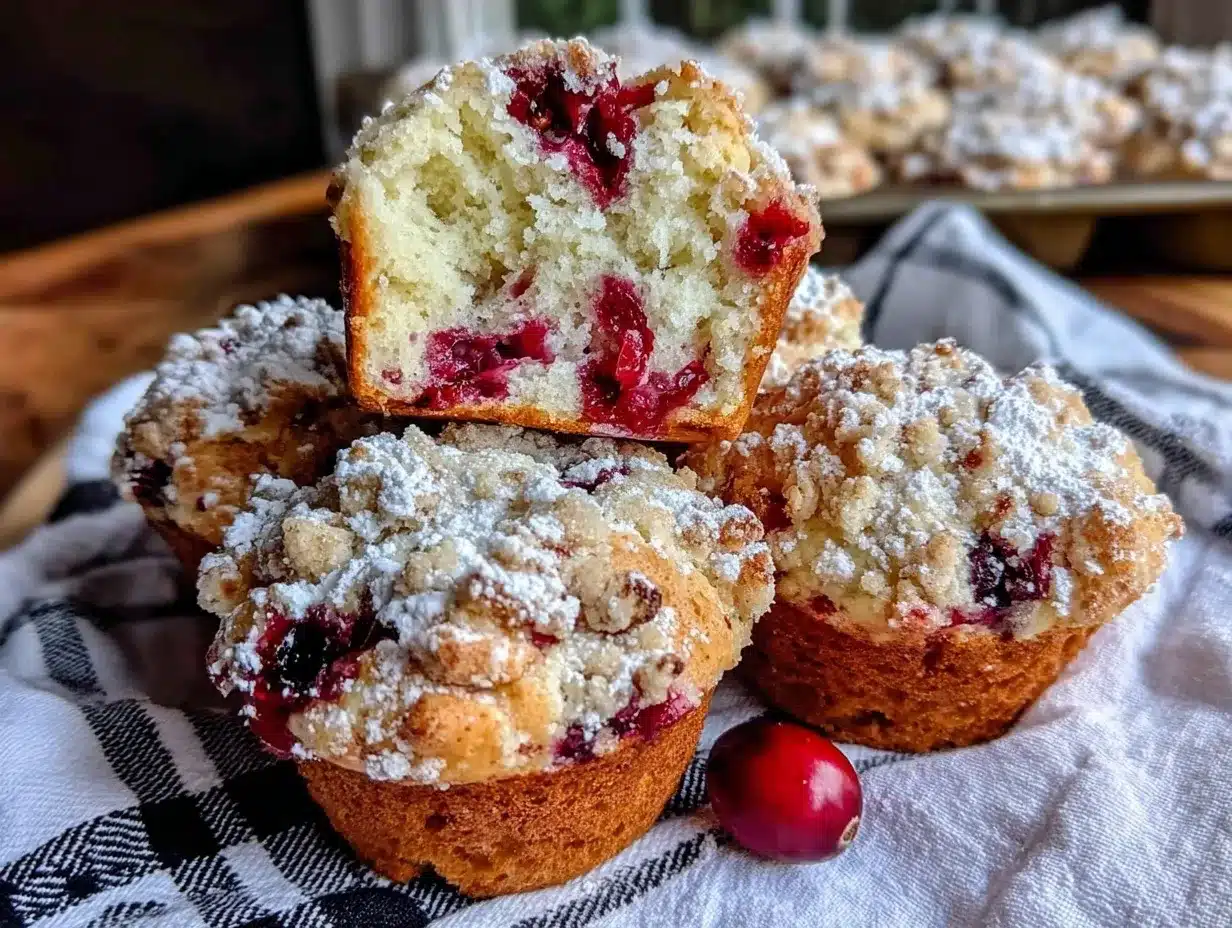 cranberry sauce muffins preparation steps