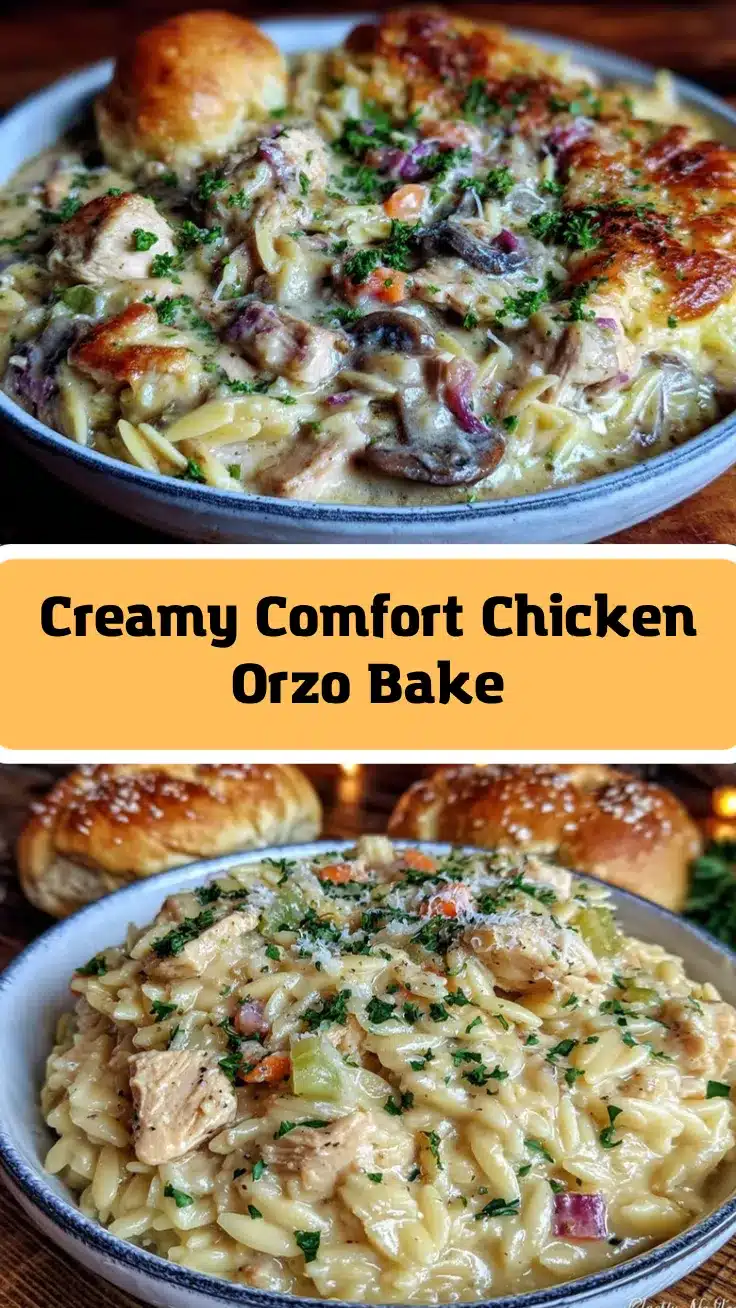 creamy chicken pot pie orzo recipe