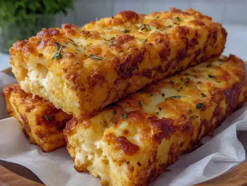 crispy potato cheese sticks - featured image