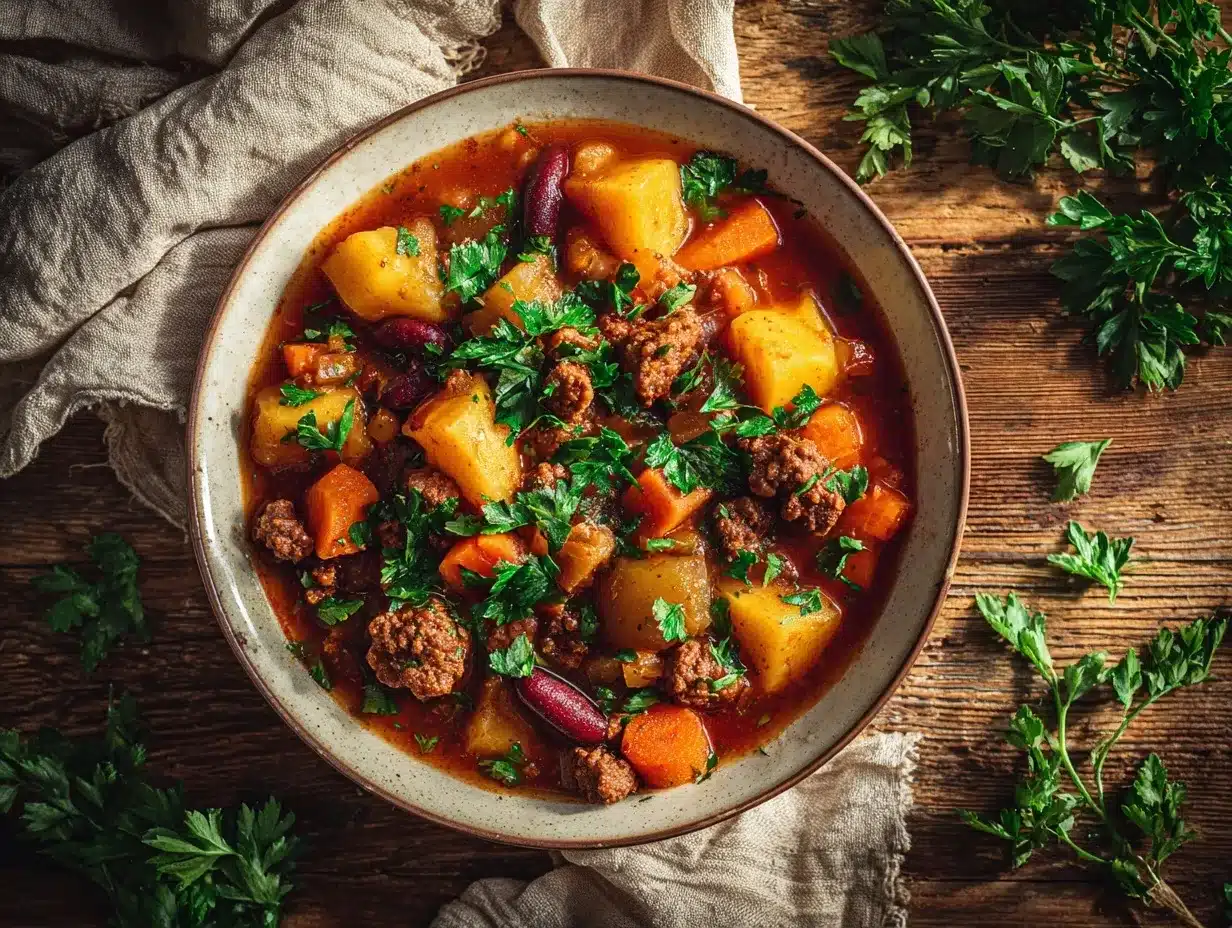 Crockpot Cowboy Stew preparation steps