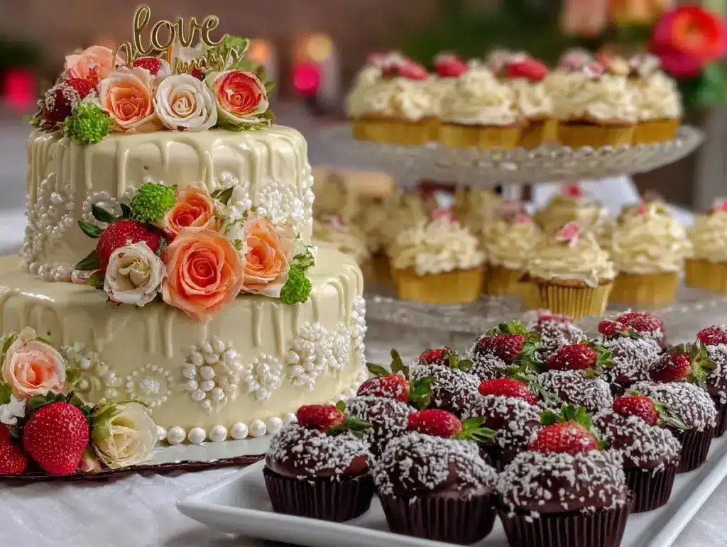 fall wedding desserts - featured image