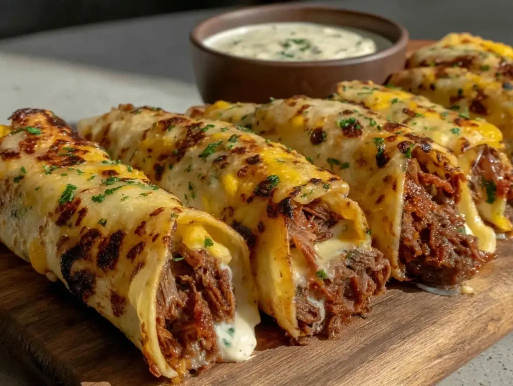 French Dip Tortilla Roll Ups - featured image