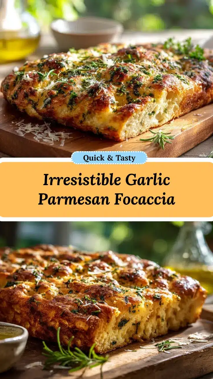 Garlic Parmesan Focaccia recipe