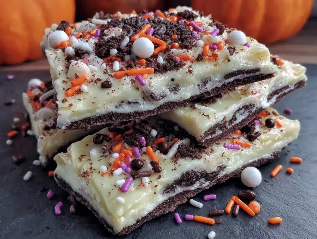 Halloween Oreo Bark - featured image