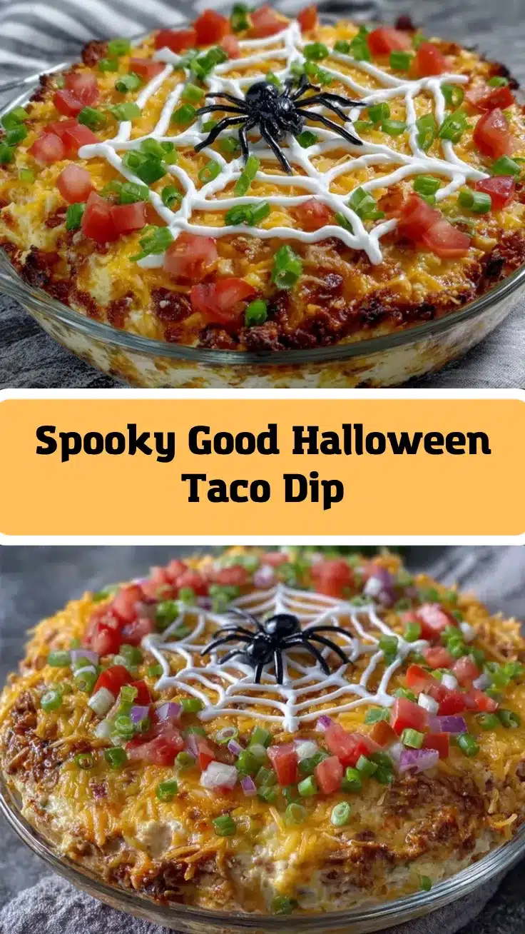 Halloween taco dip recipe