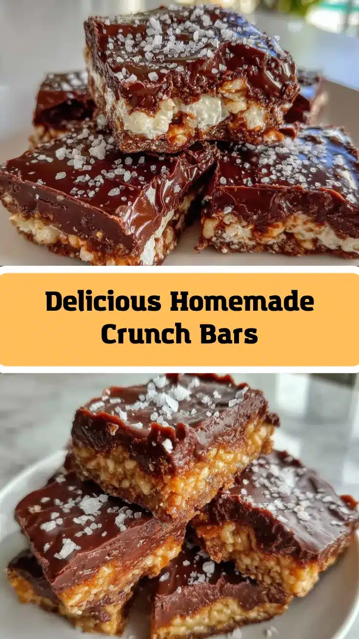 homemade crunch bars recipe