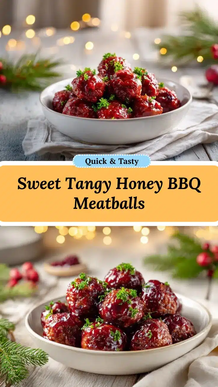 Honey BBQ Cranberry Meatballs recipe