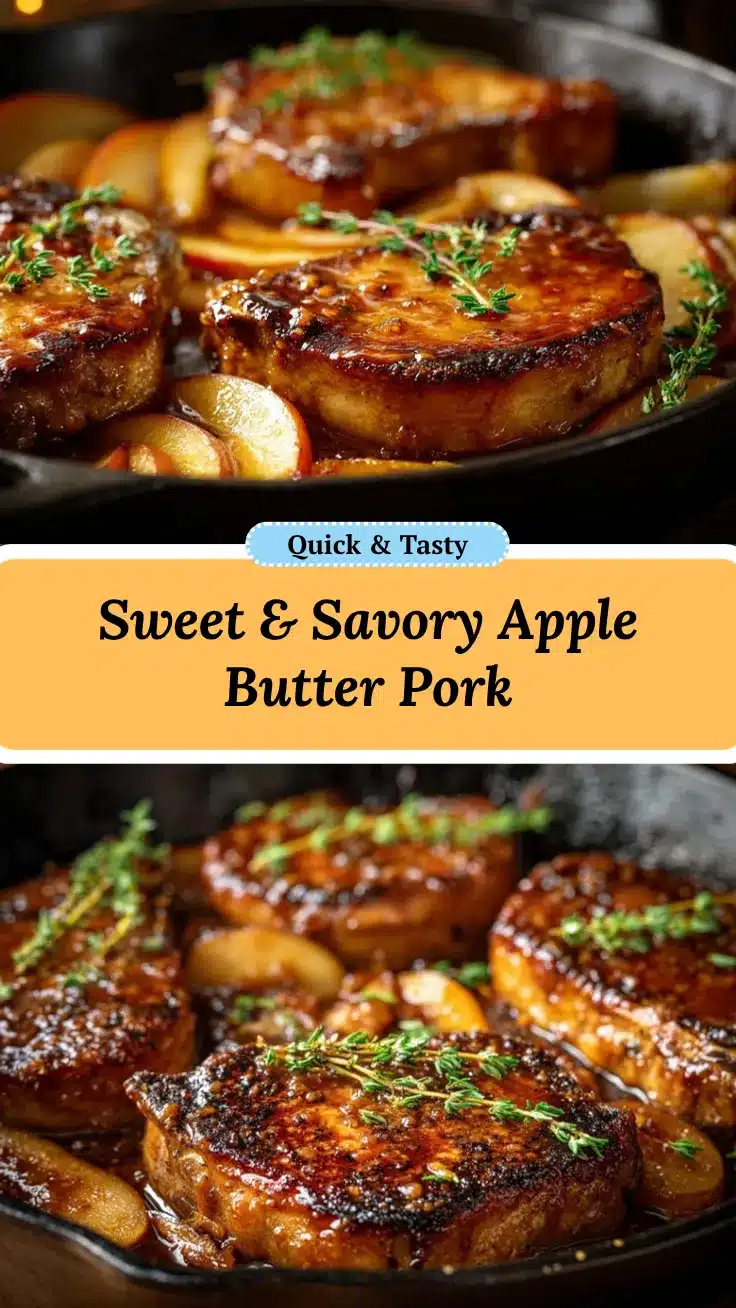 Honey Dijon Apple Butter Pork Chops recipe