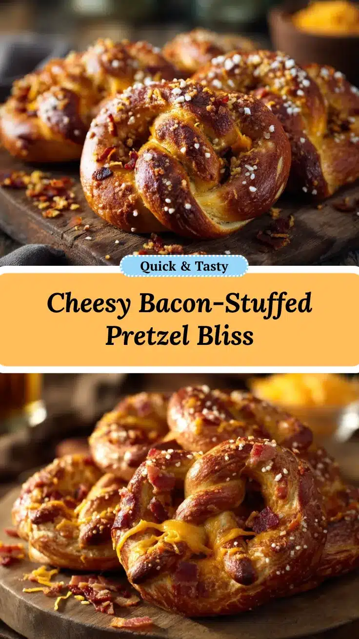Loaded Bacon Cheddar Pretzels recipe