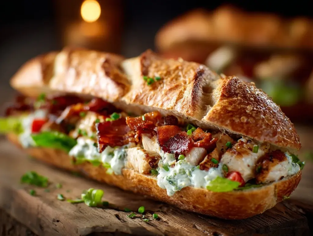 Loaded Chicken Bacon Ranch Baguette - featured image