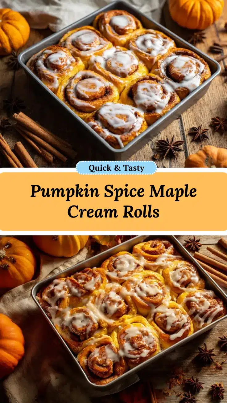 Maple Cream Cheese Pumpkin Rolls recipe