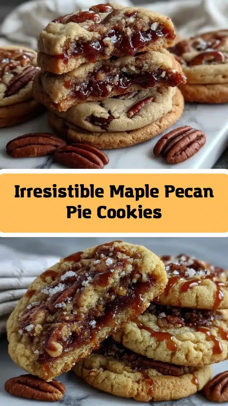 Maple Pecan Pie Stuffed Cookies recipe