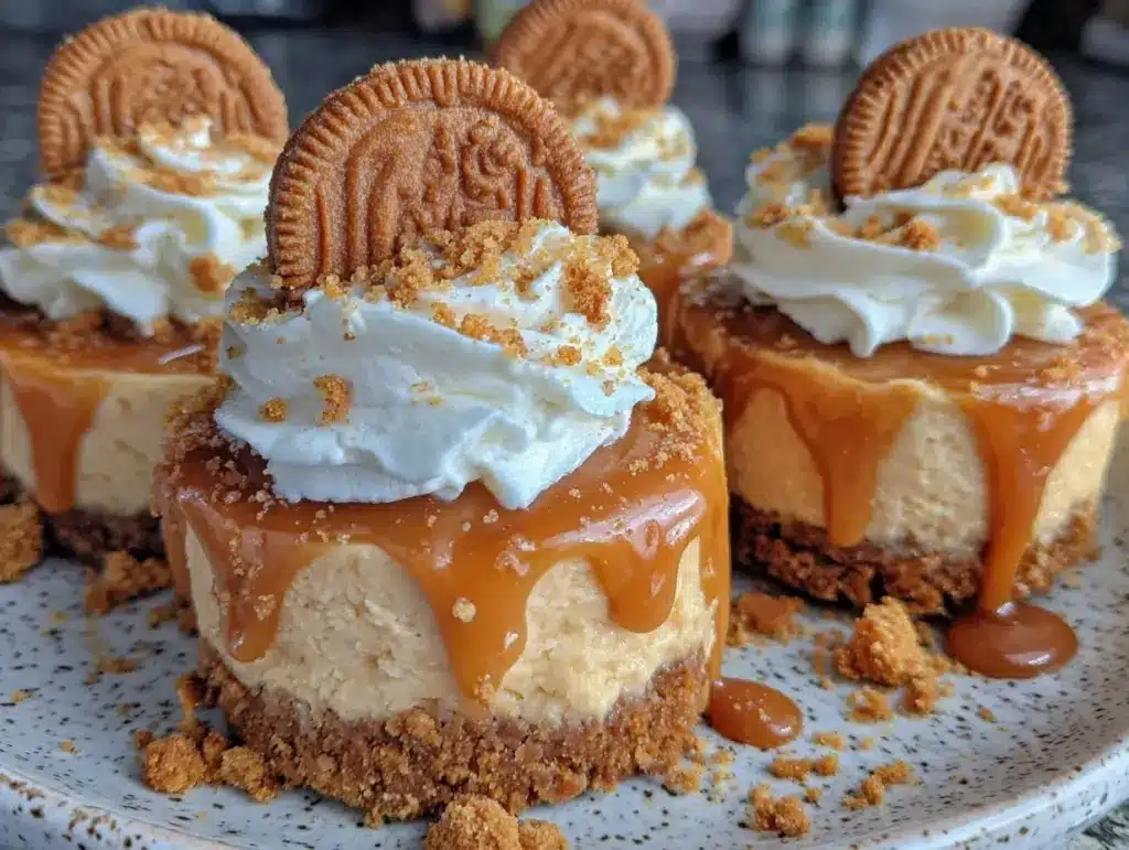mini Biscoff cheesecakes - featured image