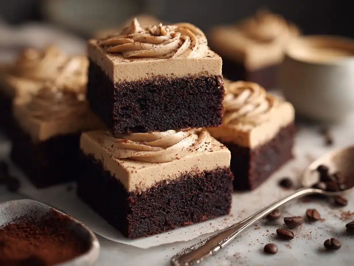 Mocha Fudge Brownies preparation steps