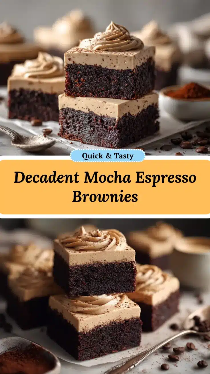 Mocha Fudge Brownies recipe