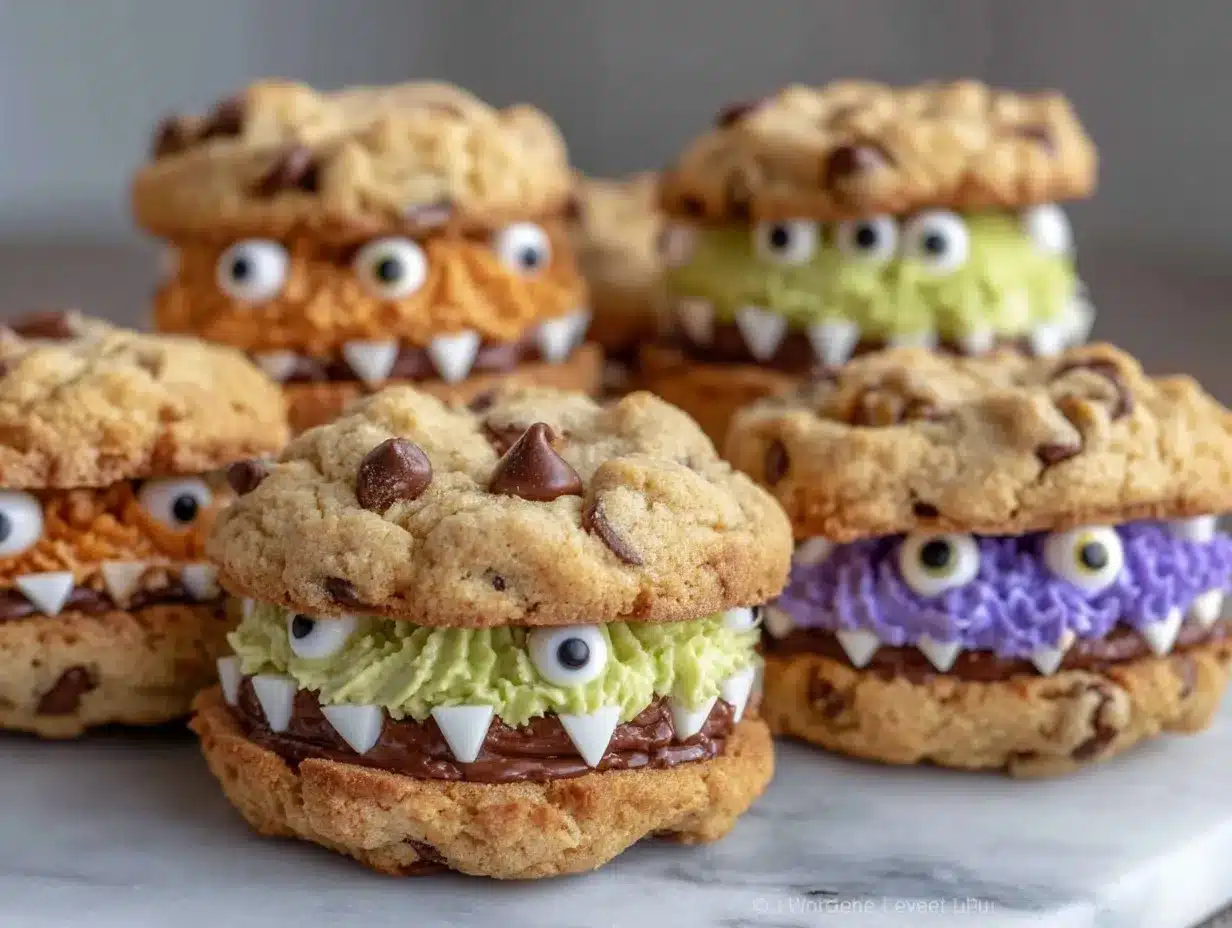 Monster Cookie Sandwiches preparation steps
