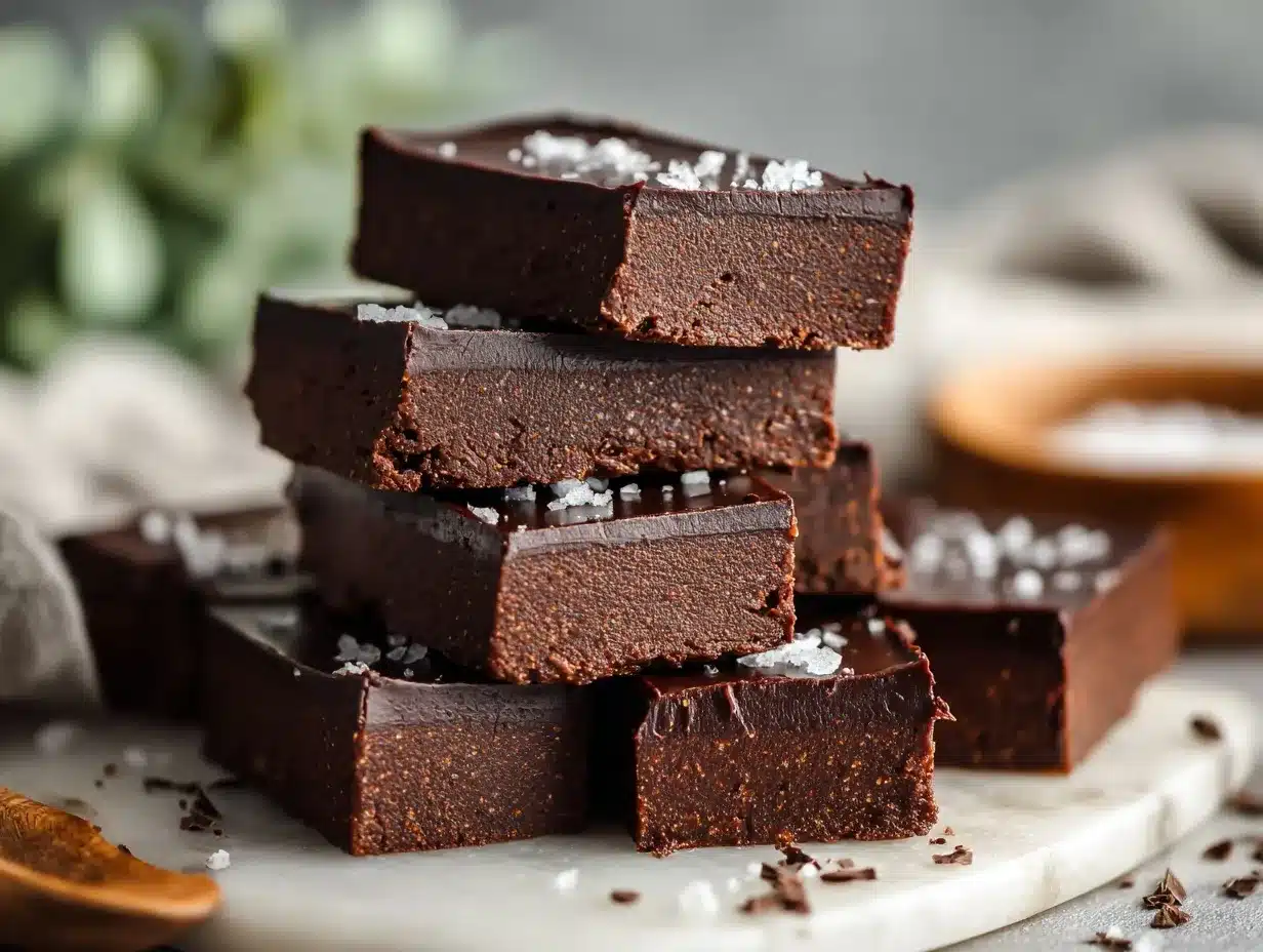 no-bake chocolate fudge protein bars preparation steps