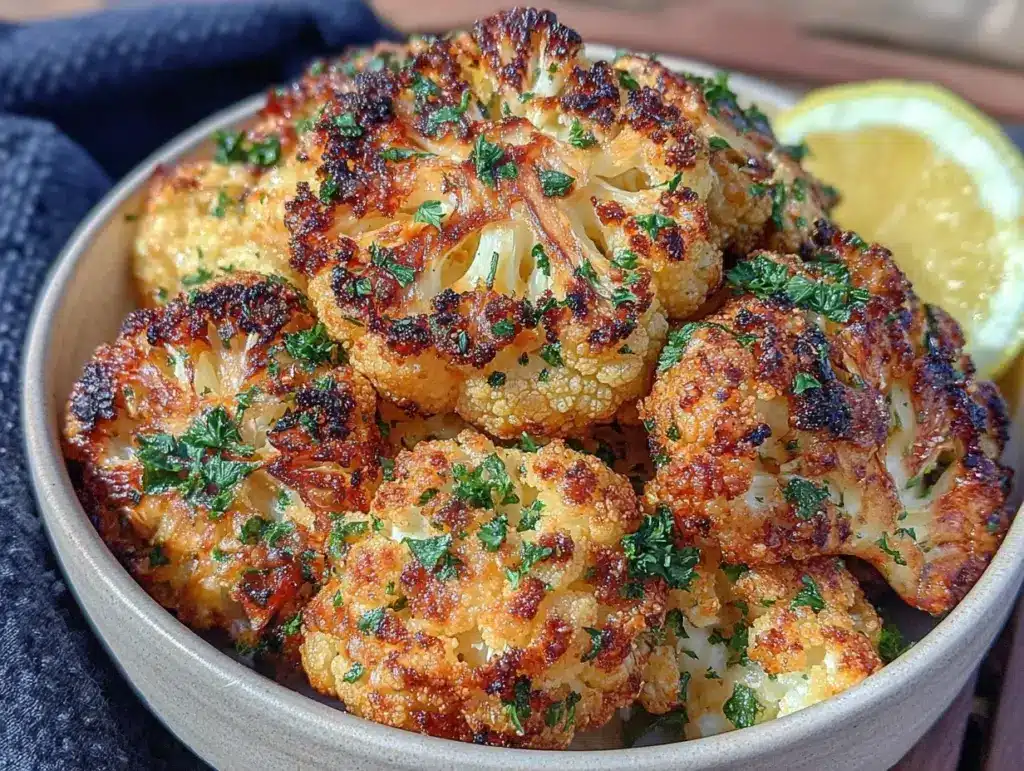 parmesan roasted cauliflower - featured image