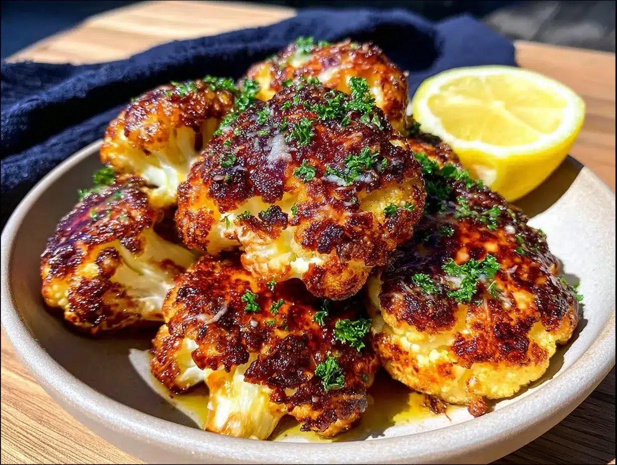 parmesan roasted cauliflower preparation steps