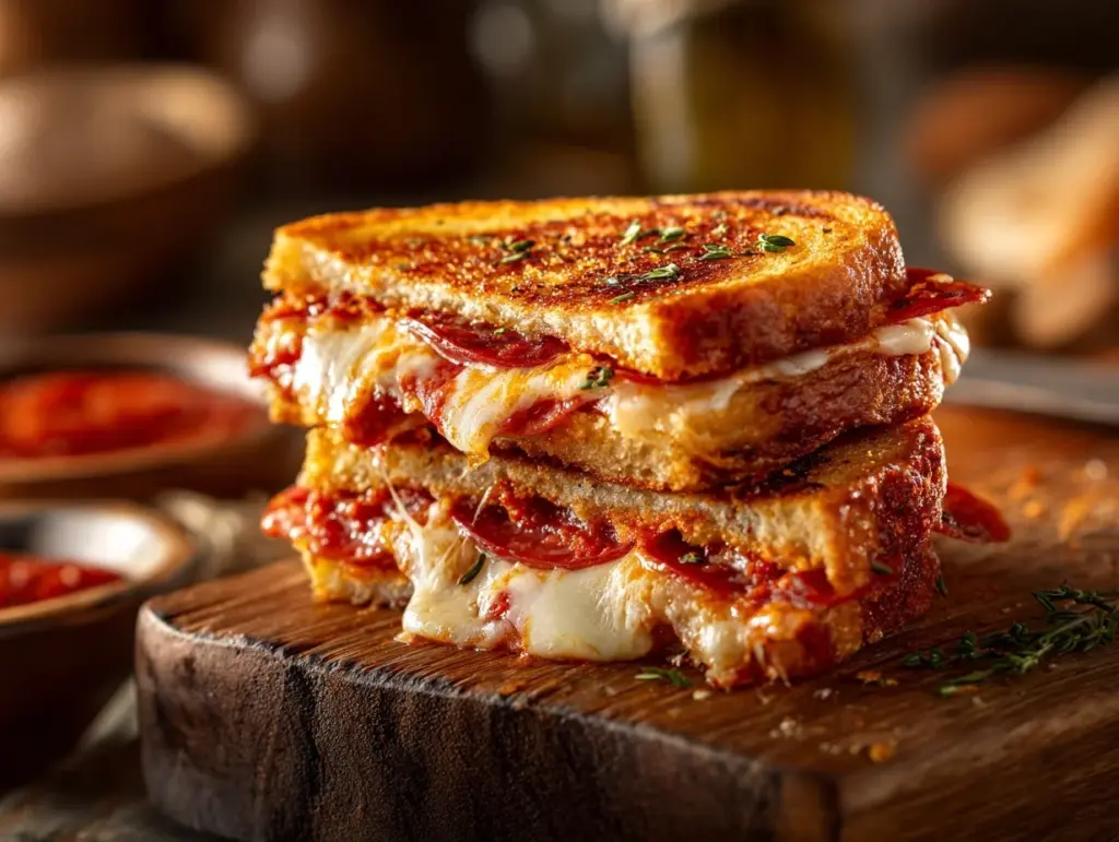 Pepperoni Pizza Grilled Cheese - featured image