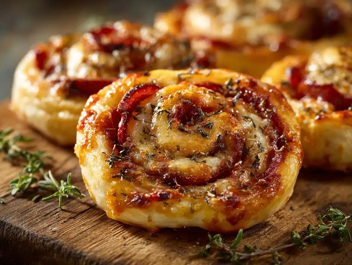 Pepperoni Pizza Pinwheels preparation steps