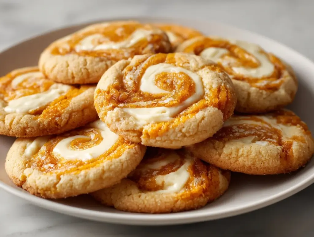 pumpkin butter cheesecake cookies - featured image