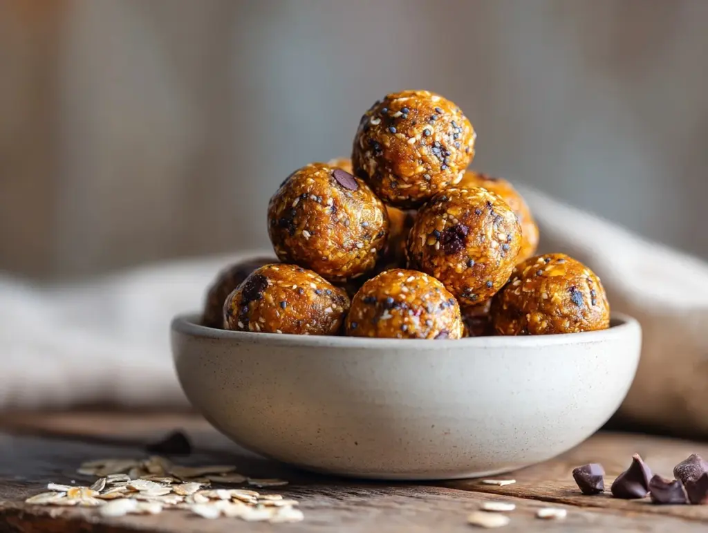 Pumpkin Chocolate Chip Energy Bites - featured image