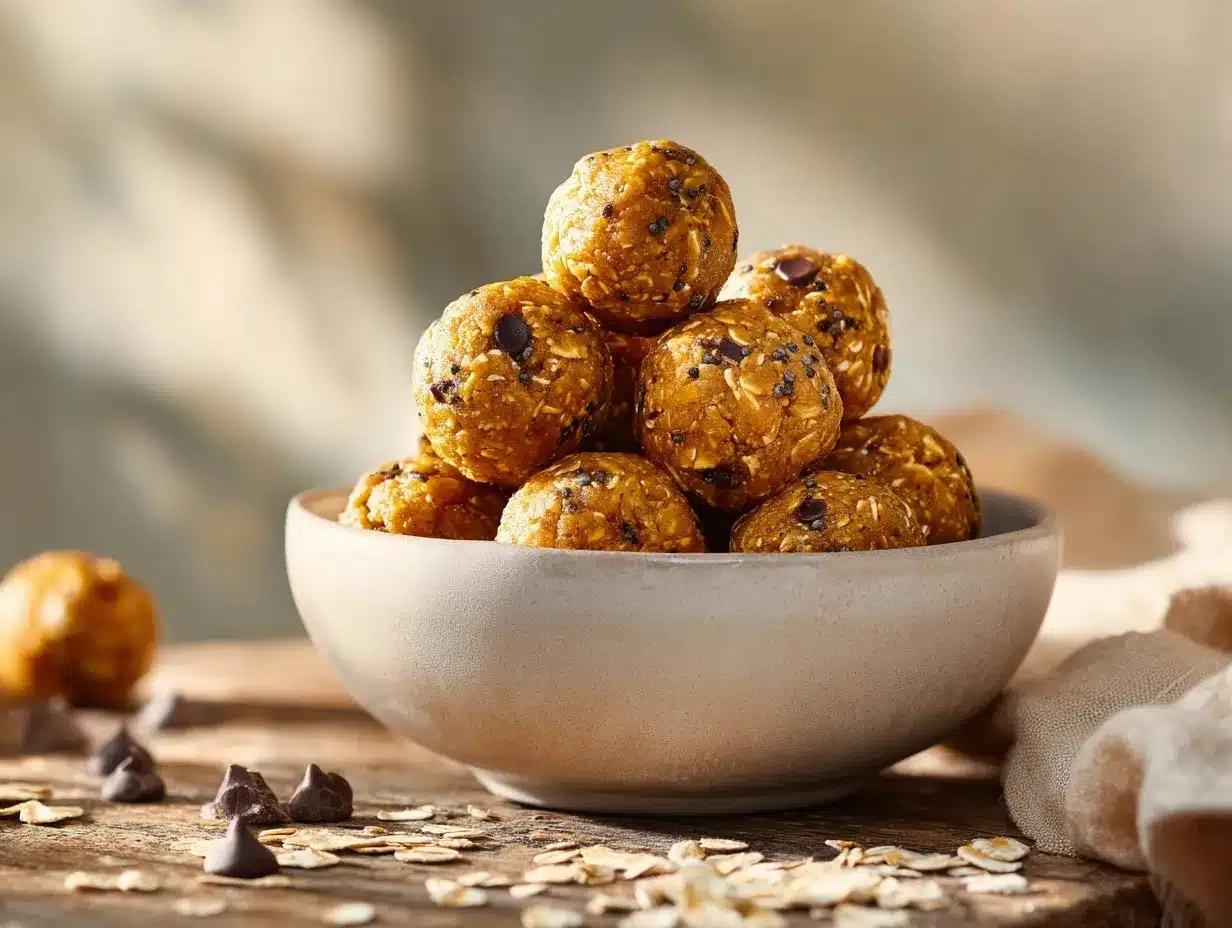 Pumpkin Chocolate Chip Energy Bites preparation steps