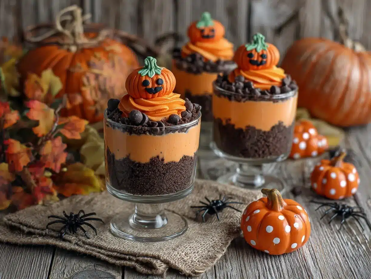 pumpkin dirt cups preparation steps