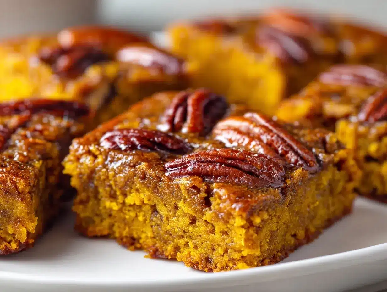 pumpkin maple pecan blondies preparation steps