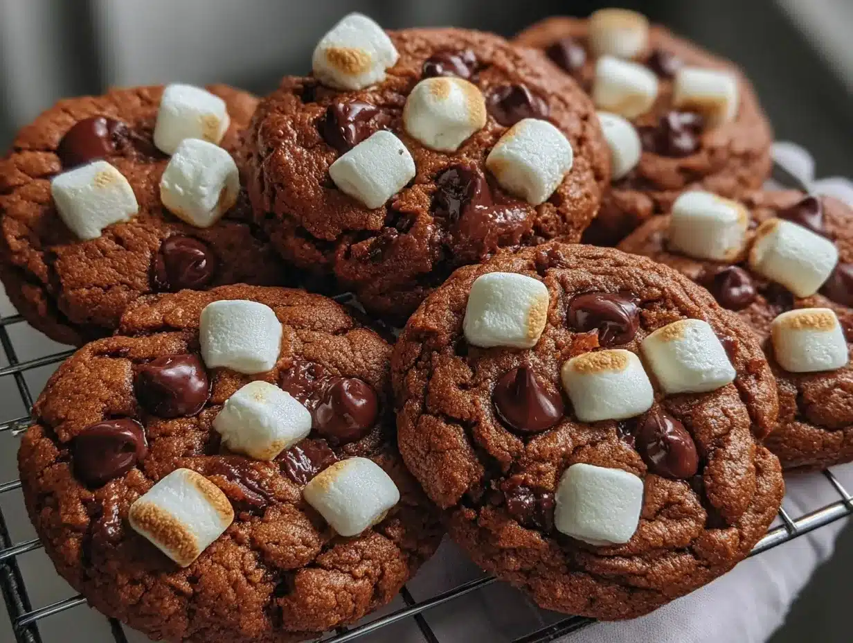 Pumpkin Smores Cookies preparation steps