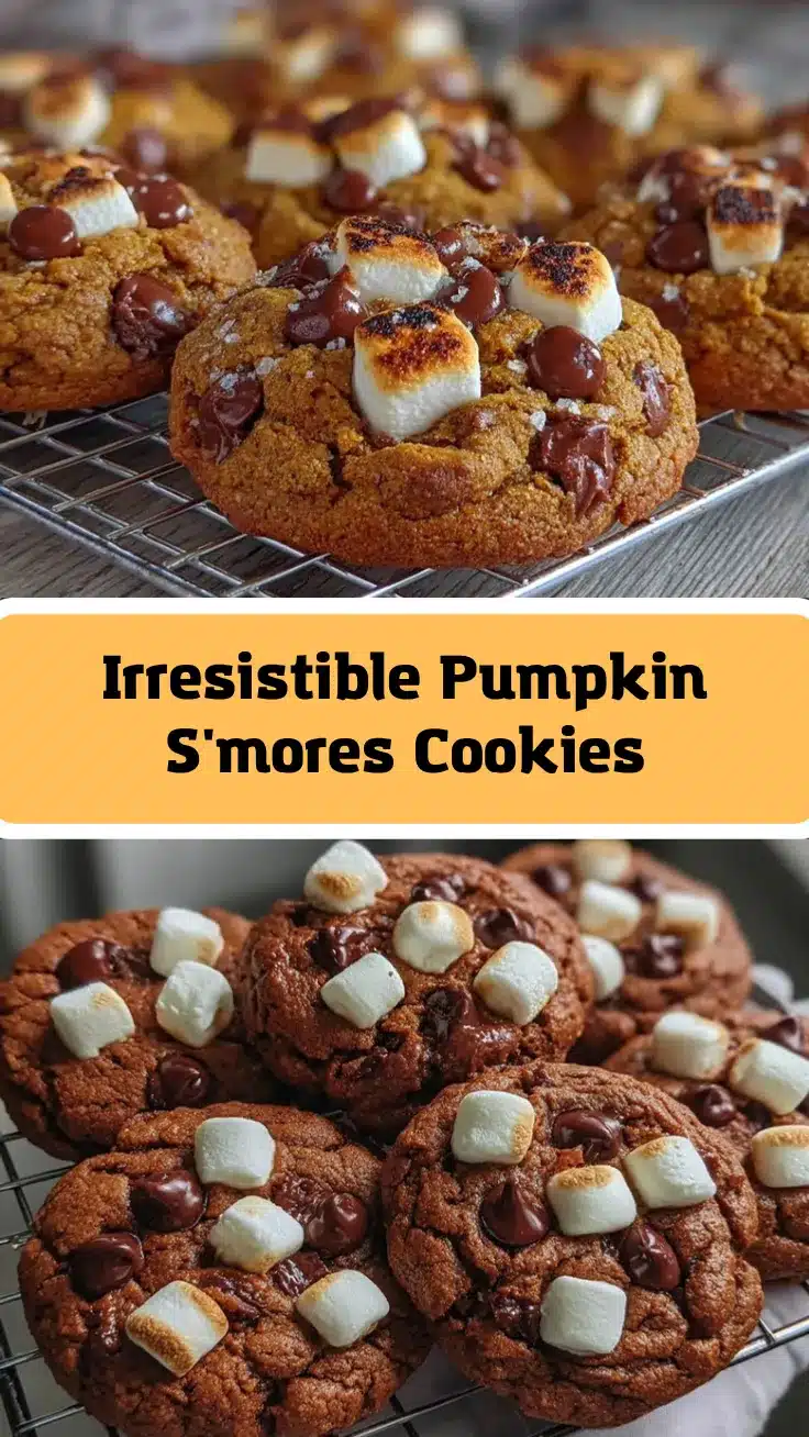 Pumpkin Smores Cookies recipe