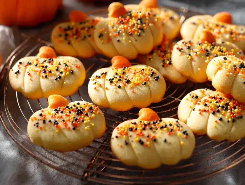 pumpkin spice Halloween cookies - featured image