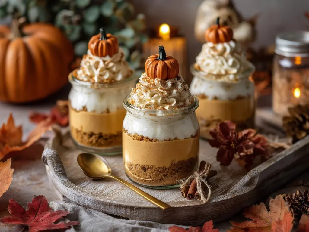 Pumpkin Spice Tiramisu Cheesecake Cups - featured image