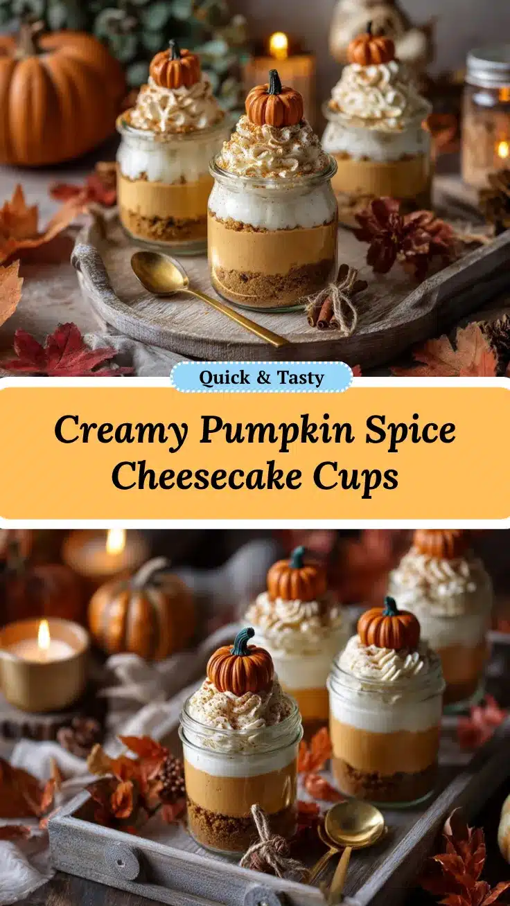 Pumpkin Spice Tiramisu Cheesecake Cups recipe