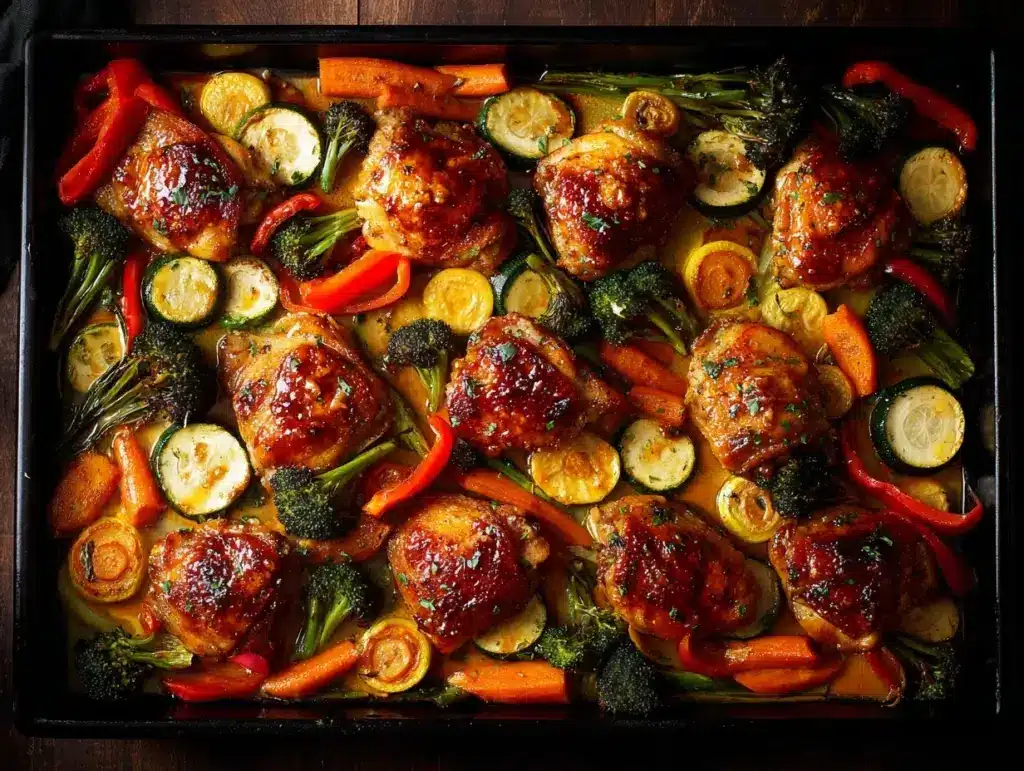 Sheet Pan Honey Garlic Chicken - featured image