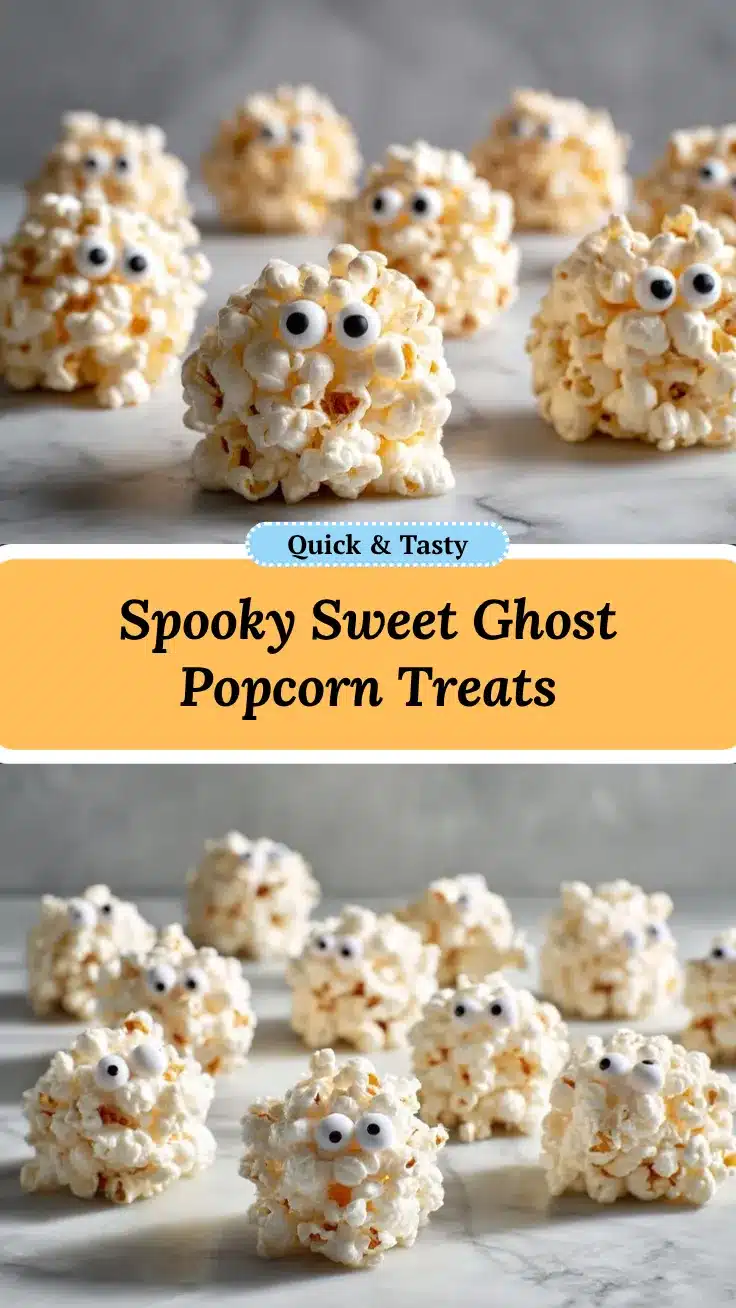 Spooky Marshmallow Popcorn Balls recipe