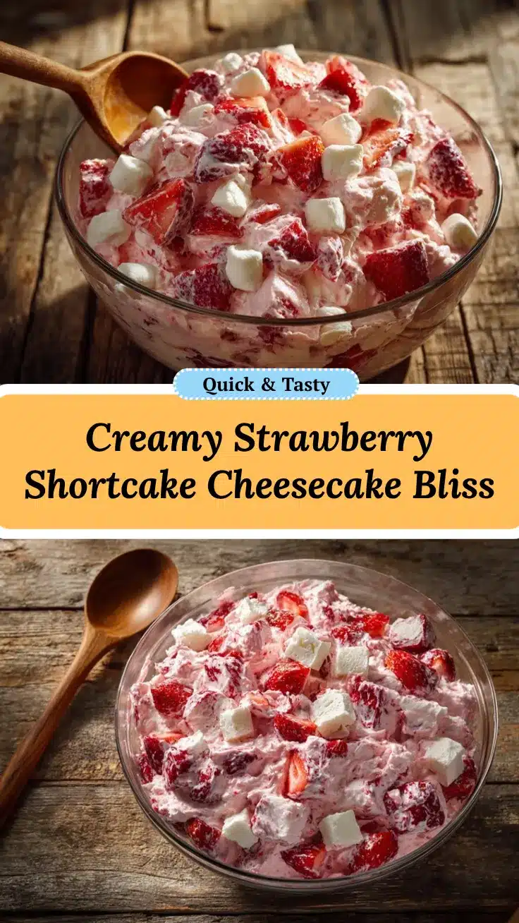 Strawberry Shortcake Cheesecake Salad recipe