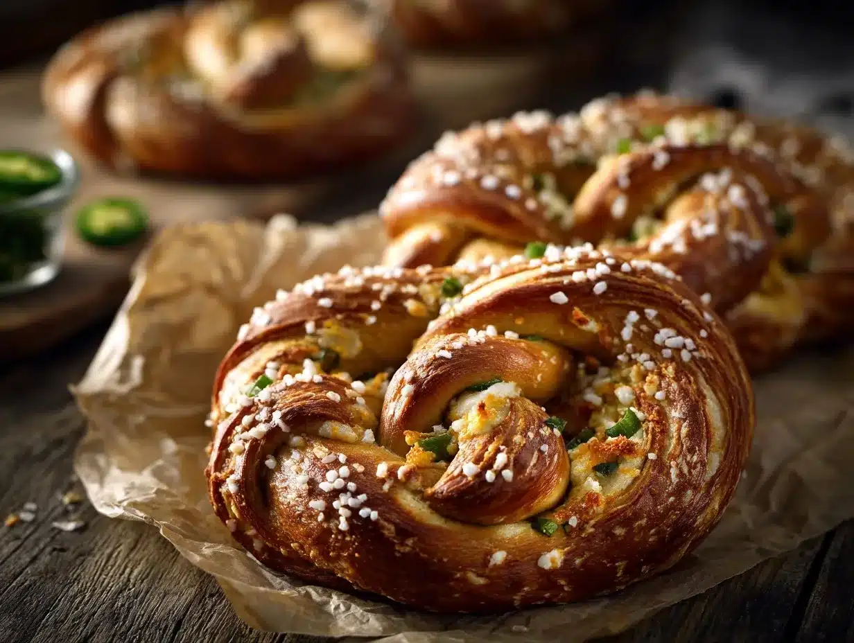 Stuffed Jalapeño Popper Pretzels preparation steps