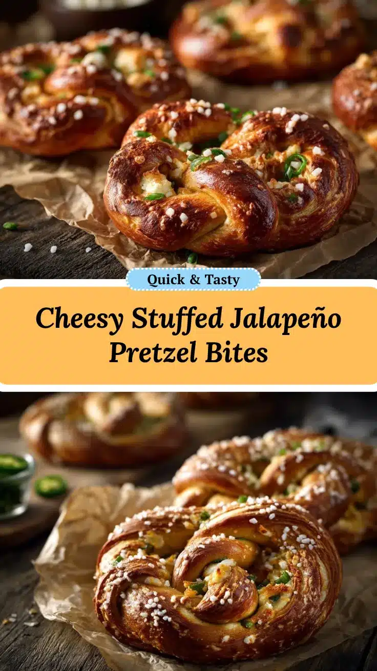 Stuffed Jalapeño Popper Pretzels recipe