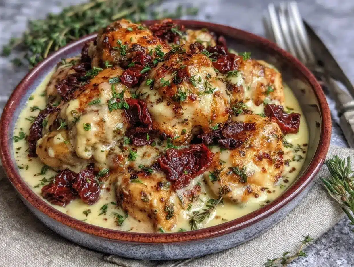 sun-dried tomato chicken preparation steps