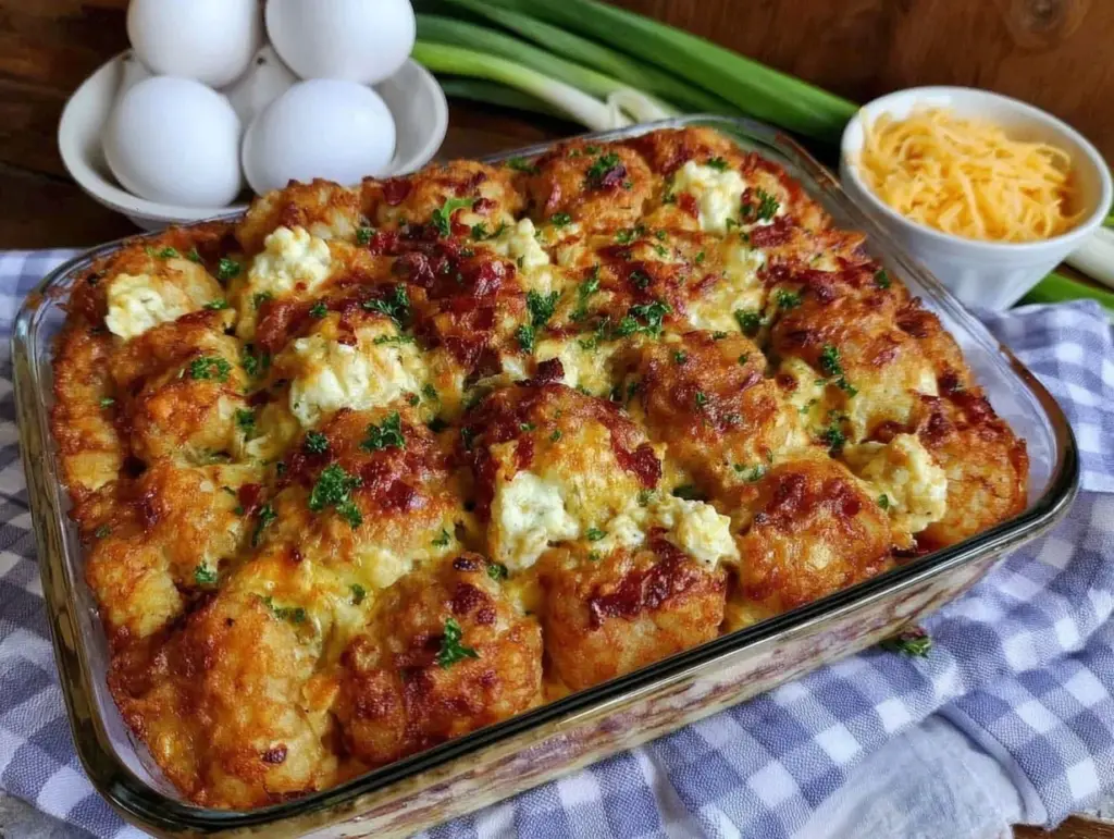 tater tot breakfast casserole - featured image