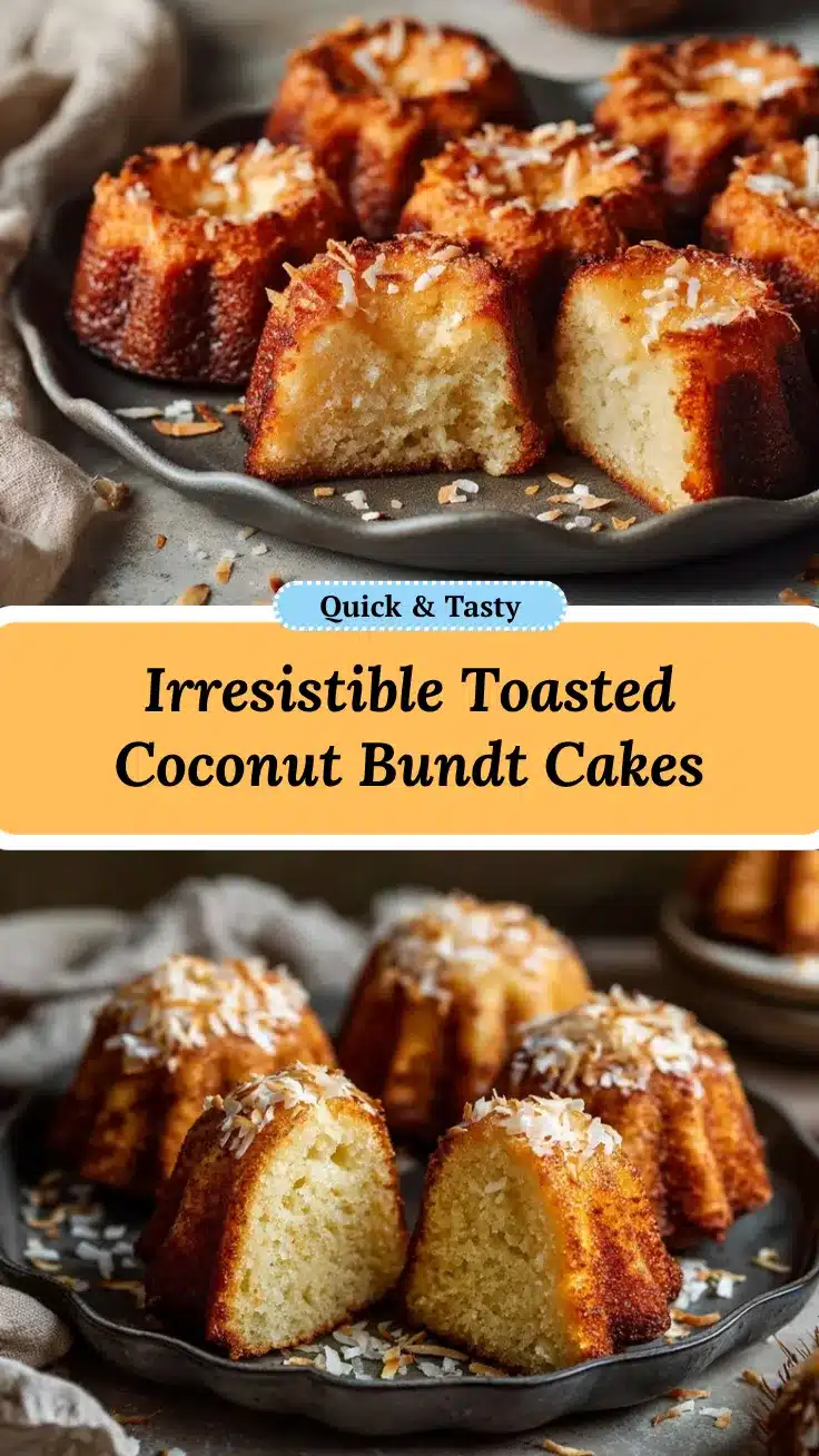 toasted coconut mini Bundt cakes recipe