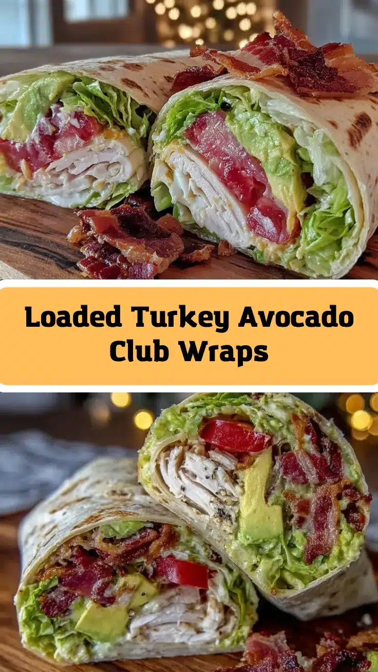turkey avocado club wraps recipe