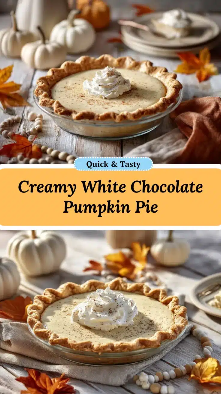 White Chocolate Pumpkin Pie recipe