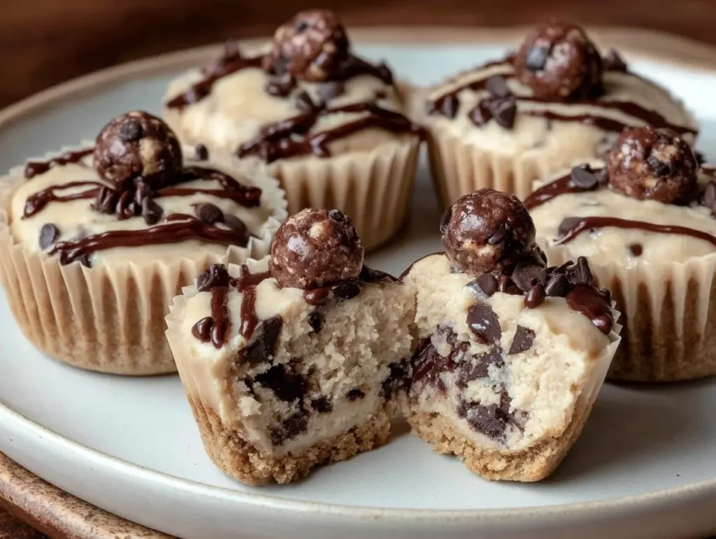 yogurt cookie dough cups - featured image