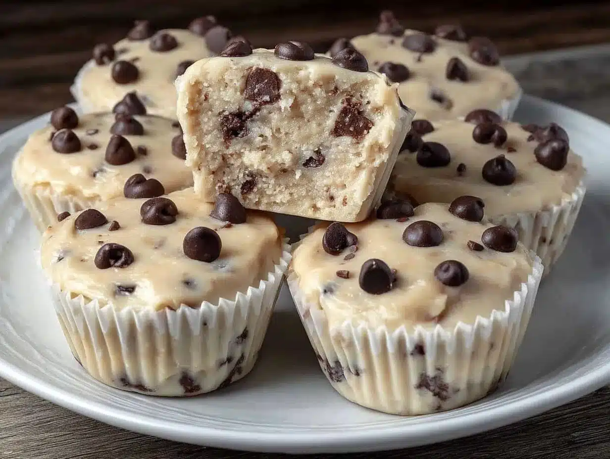 yogurt cookie dough cups preparation steps